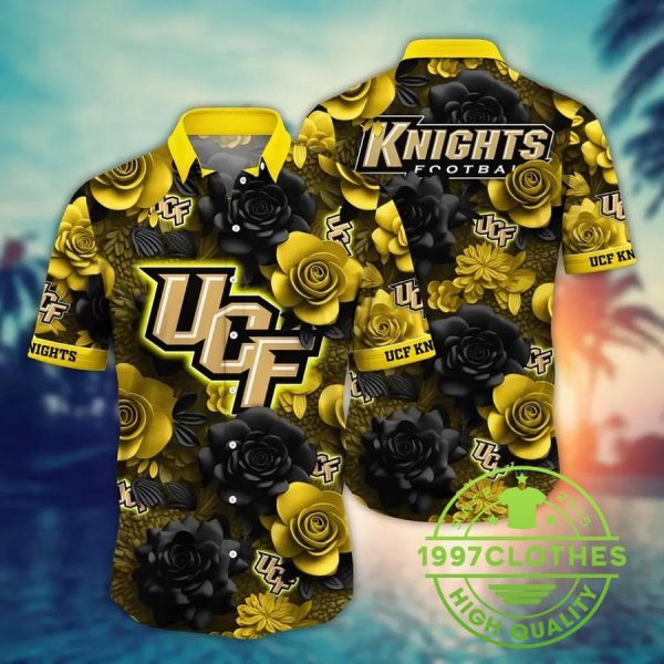 UCF Knights NCAA Flower Aloha Hawaiian Shirt 4, UCF Knights Hawaiian Shirt