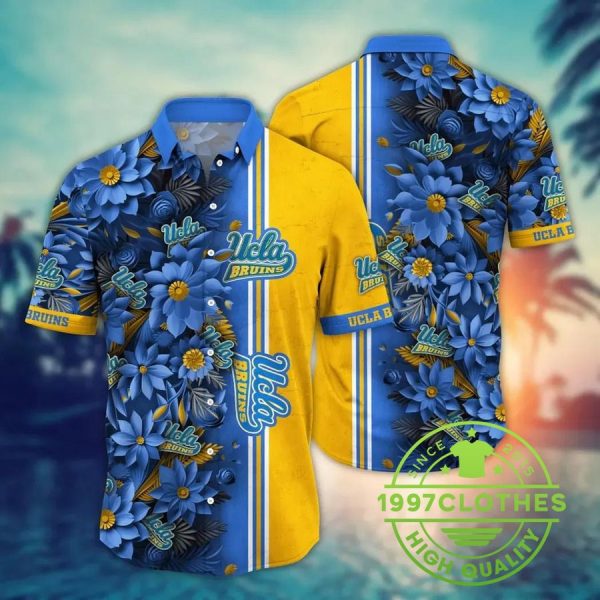 UCLA Bruins NCAA Flower Aloha Hawaiian Shirt 1, UCLA Bruins Hawaiian Shirt