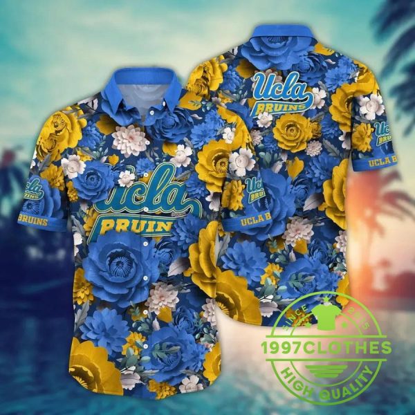 UCLA Bruins NCAA Flower Aloha Hawaiian Shirt, UCLA Bruins Hawaiian Shirt