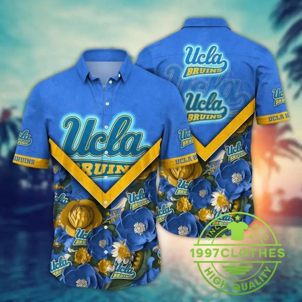 UCLA Bruins NCAA Flower Aloha Hawaiian Shirt 2, UCLA Bruins Hawaiian Shirt