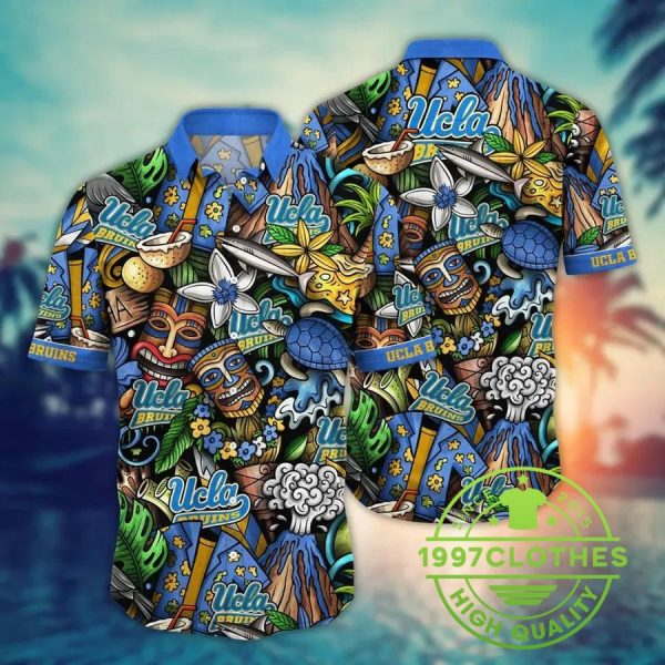 UCLA Bruins NCAA Flower Aloha Hawaiian Shirt 3, UCLA Bruins Hawaiian Shirt