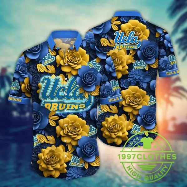 UCLA Bruins NCAA Flower Aloha Hawaiian Shirt 4, UCLA Bruins Hawaiian Shirt