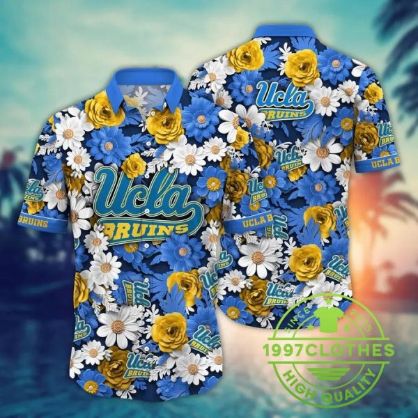 UCLA Bruins NCAA Flower Aloha Hawaiian Shirt 6, UCLA Bruins Hawaiian Shirt