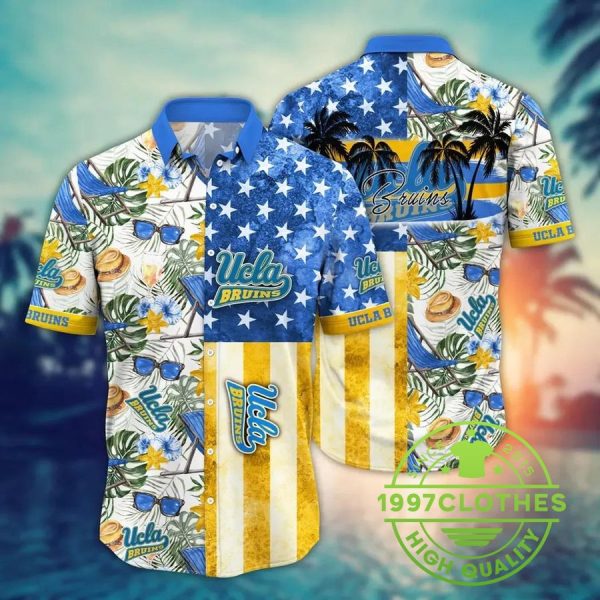 UCLA Bruins NCAA Flower Aloha Hawaiian Shirt 7, UCLA Bruins Hawaiian Shirt