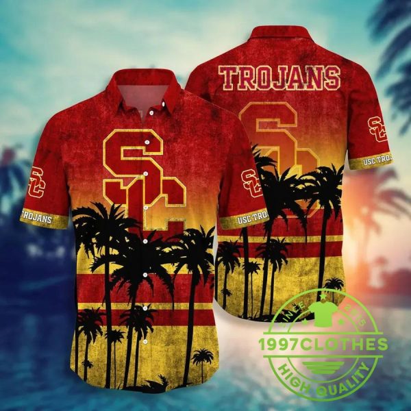 USC Trojans Aloha Hawaiian Shirt, Style Hot Trending Summer, USC Trojans Hawaiian Shirt