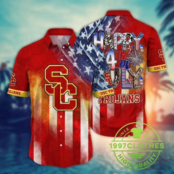 USC Trojans NCAA Aloha Hawaiian Shirt, USC Trojans Hawaiian Shirt