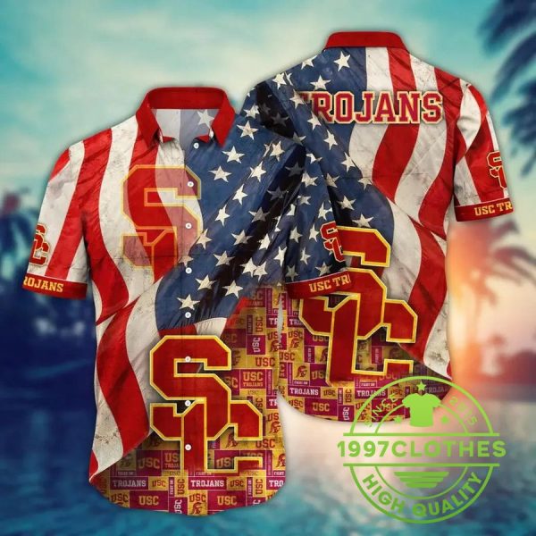 USC Trojans NCAA Flower Aloha Hawaiian Shirt 6, USC Trojans Hawaiian Shirt