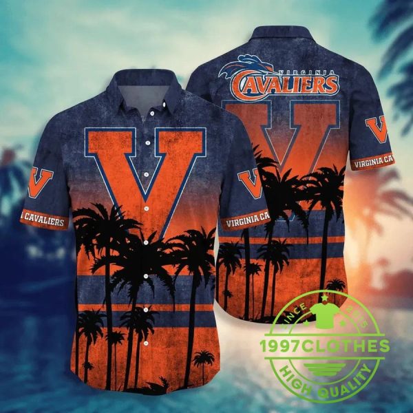 Virginia Cavaliers Aloha Hawaiian Shirt, Style Hot Trending Summer, Virginia Cavaliers Hawaiian Shirt