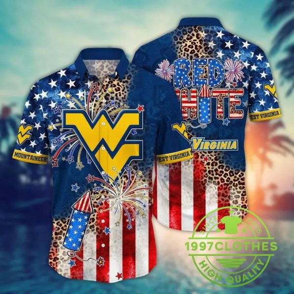 West Virginia Mountaineers NCAA Aloha Hawaiian Shirt 2, West Virginia Mountaineers Hawaiian Shirt