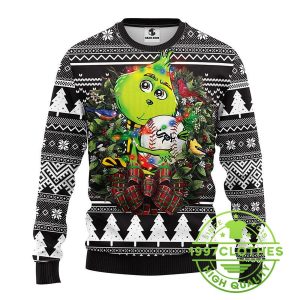 Chicago White Sox Grinch Hug Ugly Christmas Sweater