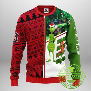 Detroit Tigers Grinch Scooby doo Ugly Christmas Sweater