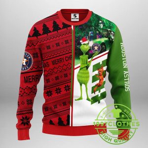 Houston Astros Grinch Scooby doo Ugly Christmas Sweater