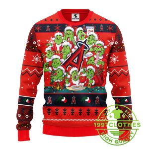 Los Angeles Angels 12 Grinch Xmas Day Ugly Christmas Sweater