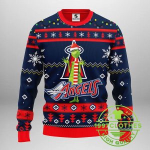 Los Angeles Angels Funny Grinch Ugly Christmas Sweater