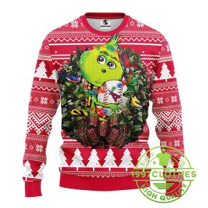 Los Angeles Angels Grinch Hug Ugly Christmas Sweater