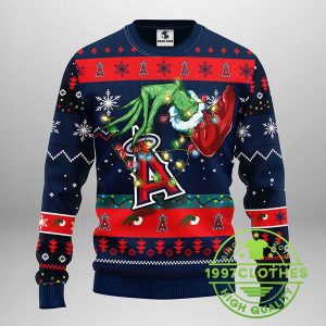 Los Angeles Angels Grinch Ugly Christmas Sweater