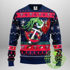 Minnesota Twins Grinch Ugly Christmas Sweater