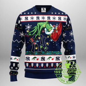 New York Yankees Grinch Ugly Christmas Sweater