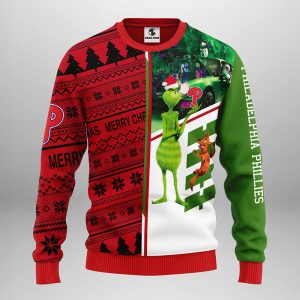 Philadelphia Phillies Grinch Scooby doo Ugly Christmas Sweater 1