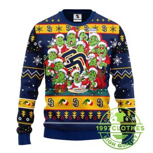 San Diego Padres 12 Grinch Xmas Day Ugly Christmas Sweater