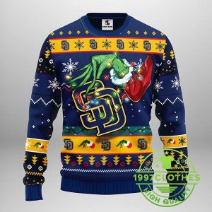 San Diego Padres Grinch Ugly Christmas Sweater