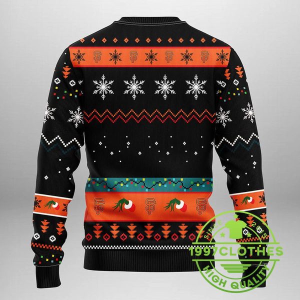 San Francisco Giants Grinch Ugly Christmas Sweater, San Francisco Giants Ugly Sweater, MLB Christmas Sweater