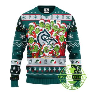 Seattle Mariners 12 Grinch Xmas Day Ugly Christmas Sweater 1