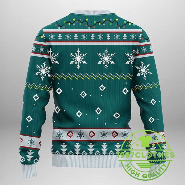 Seattle Mariners Funny Grinch Ugly Christmas Sweater, Seattle Mariners Ugly Sweater, MLB Christmas Sweater