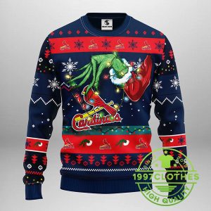 St Louis Cardinals Grinch Ugly Christmas Sweater