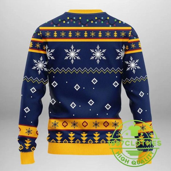 Buffalo Sabres Funny Grinch Ugly Christmas Sweater, Buffalo Sabres Ugly Sweater, NHL Ugly Sweater