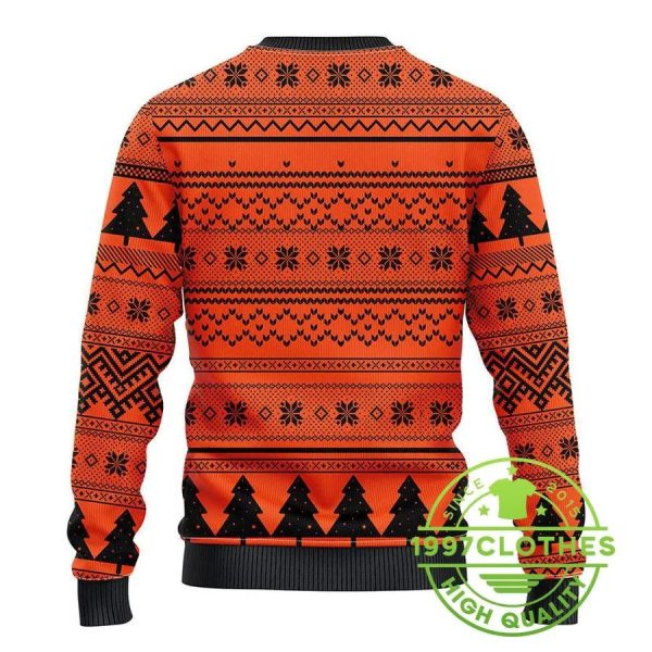 Cincinnati Bengals Grinch Hug Ugly Christmas Sweater, Cincinnati Bengals Ugly Sweater, NFL Ugly Sweater