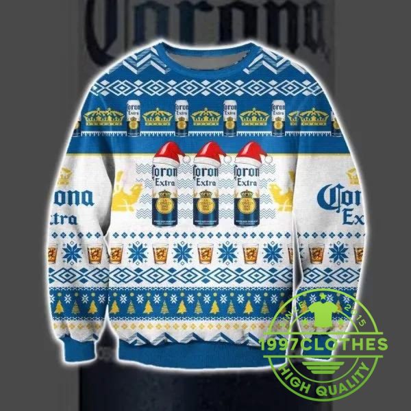 Corona Extra Beer Ugly Christmas Sweater, Corona Extra Sweater, Beer Ugly Sweater