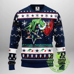 Dallas Cowboys Grinch Ugly Christmas Sweater 1 1