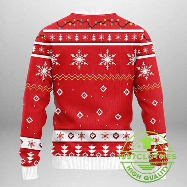 Detroit Red Wings Funny Grinch Ugly Christmas Sweater, Detroit Red Wings Ugly Sweater, NHL Ugly Sweater