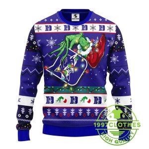 Duke Blue Devils Grinch Ugly Christmas Sweater 1