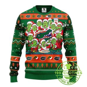 Florida Gators 12 Grinch Xmas Day Ugly Christmas Sweater 1