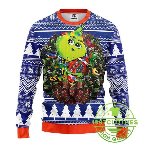 Florida Gators Grinch Hug Ugly Christmas Sweater, Florida Gators Ugly Sweater, NFL Ugly Sweater