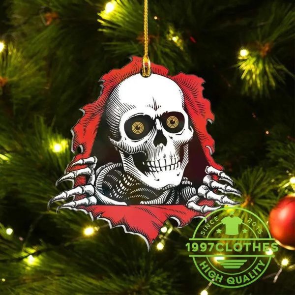 Funny Skull Can’t Wait Til Christmas Ornament, Skull Christmas Decorations