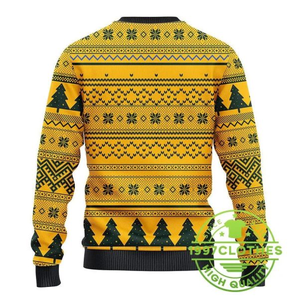 Green Bay Packers Grinch Hug Ugly Christmas Sweater, Green Bay Packers Ugly Sweater, NFL Ugly Sweater