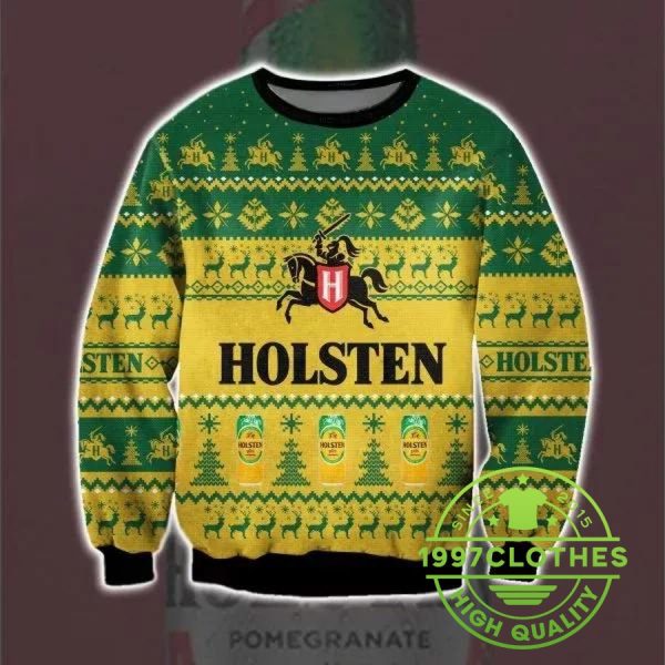 Holsten Pils Ugly Christmas Sweater, Beer Ugly Sweater