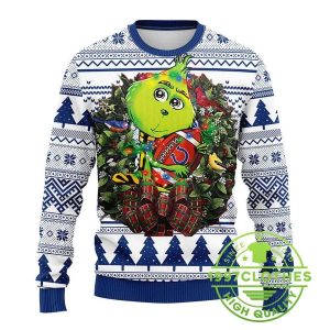 Indianapolis Colts Grinch Hug Ugly Christmas Sweater 1