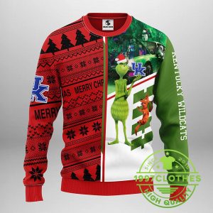 Kentucky Wildcats Grinch Scooby doo Ugly Christmas Sweater 1