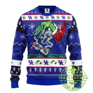 Kentucky Wildcats Grinch Ugly Christmas Sweater 1