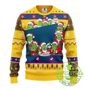 Miami Dolphins 12 Grinch Xmas Day Ugly Christmas Sweater 1 2