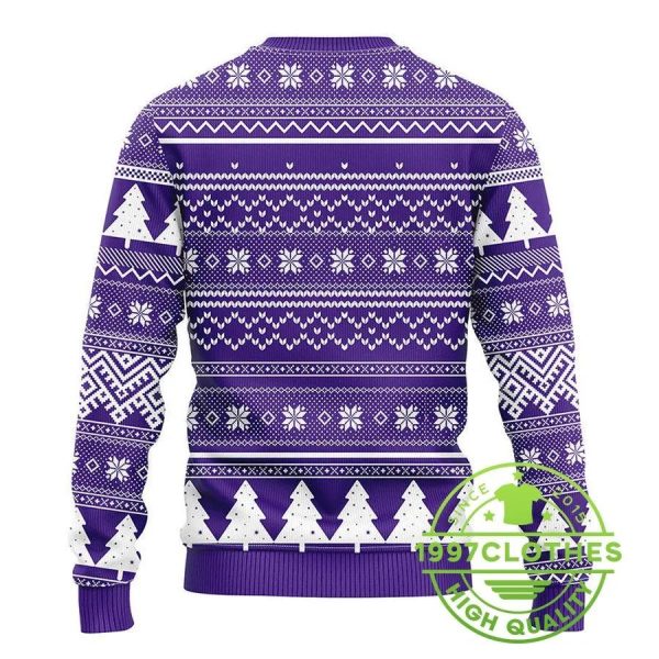 Minnesota Vikings Grinch Hug Ugly Christmas Sweater, Minnesota Vikings Ugly Sweater, NFL Ugly Sweater