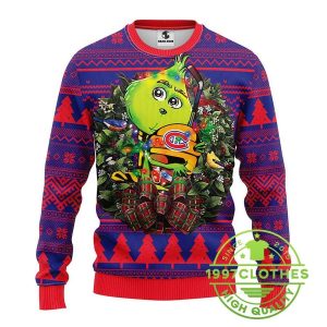 Montreal Canadians Grinch Hug Ugly Christmas Sweater 1