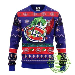 Montreal Canadians Grinch Ugly Christmas Sweater 1