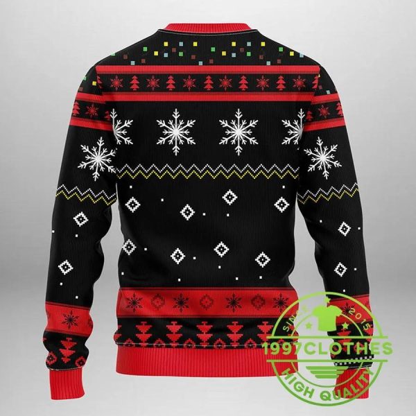 New Jersey Devils Funny Grinch Ugly Christmas Sweater, New Jersey Devils Ugly Sweater, NHL Ugly Sweater