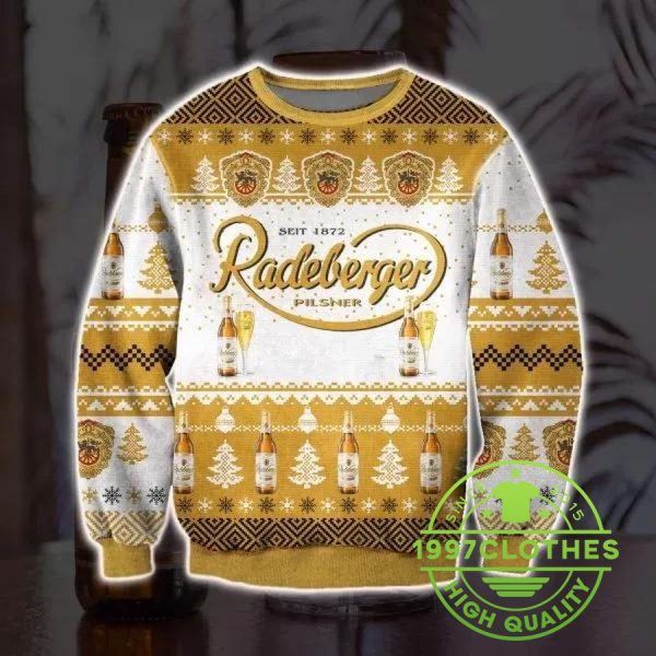 Radeberger Pilsner Beer Ugly Sweater, Beer Ugly Sweater