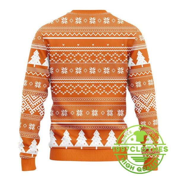 Texas Longhorns Grinch Hug Ugly Christmas Sweater, Texas Longhorns Ugly Sweater, NCAA Ugly Sweater